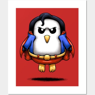 Penguin Superhero 4 Posters and Art